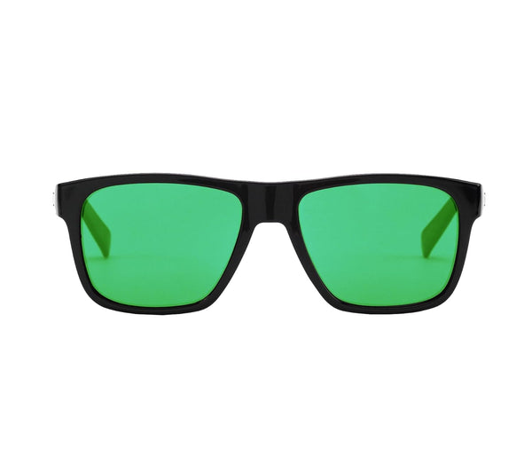 Otis Eyewear Life On Mars Matte Black L.I.T Polarized Mirror Green Sunglasses