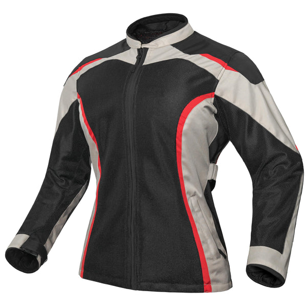 WICKED STOCK-Womens Motorcycle Jacket-CE LEVEL ARMOR-Mesh motorcycle jacket-motorcycle jacket women-Abrasion Resistant Jacket